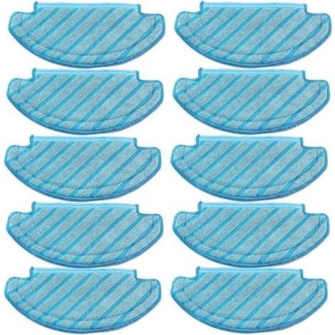 Packung mit 10 waschbaren Stoffpads für Ecovacs Deebot Ozmo T8 AIVI T8 Max T8 T8+ Serie/T9/N8, N8 Pro Plus/N8 Pro, für Yeedi Vac/Yeedi Vac Max/Yeedi Vac Station Saugroboter-Ersatzteile (1/5)