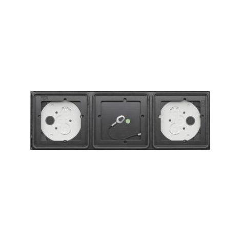 Gira AP-Gehäuse 3f System 106 Anthrazit [5503910], 5503 910 (1/5)