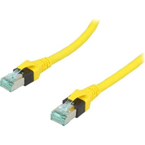 Cable reseau RJ45 male S-FTP Cat 6 jaune - 1.5m