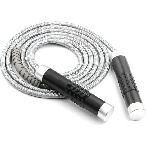Corde à Sauter Poids - Câble Réglable en Longueur - Poignées Ergonomiques en Alliage - Roulements à Billes - 1 Pièce (1/5)