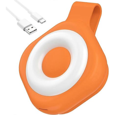 Lampe de nuit magnétique rechargeable pour badge - 6 niveaux de luminosité et 3 modes de couleur, éclairage orange. (1/5)