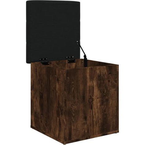 Sitzbank mit Stauraum Räuchereiche 42x42x45 cm Holzwerkstoff vidaXL