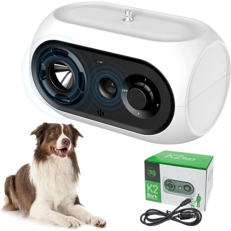 Dispositivo Ultrasuoni Anti-Abbaio – Rilevamento Automatico 15m, 3 Frequenze Regolabili 15-30kHz – Design Compatto IPX4 Impermeabile – Ideale per Giardino e Interni (1/5)