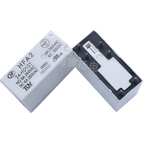 HFA2/24-2ZST 24V DC 8A Double Closed Circuit Safety Relay, specifically for original Xiamen Hongfa elevators