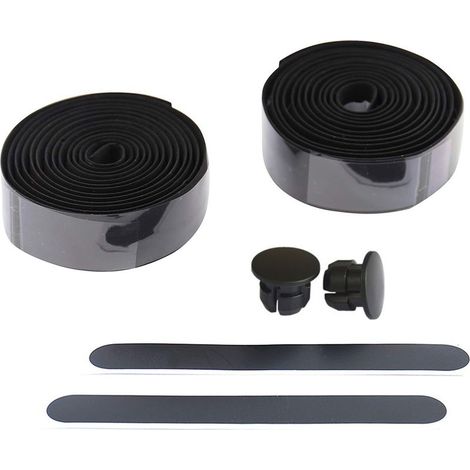 2Pcs Ruban de Guidon Vélo Antidérapant, Bande Cyclisme Mousse Liège avec Bouchons d'Extrémité (1/3)