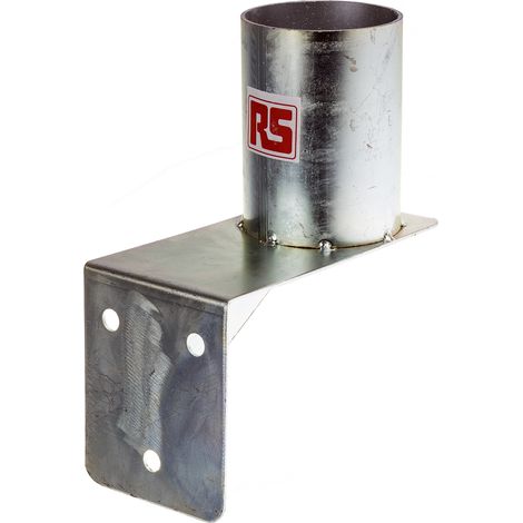Rs Pro – Support mural pour miroir de circulation – Acier doux zingué – Pour extérieur – Montage facile sur murs plats