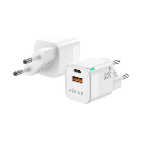 USB-Kabel Aisens ASCH-30W2P004-W Weiß