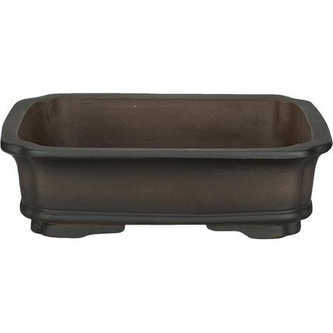 Vaso per bonsai rettangolare in gres 19x14,5x5 cm - B137