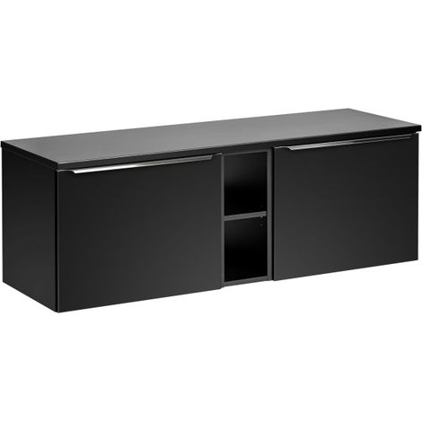 Ensemble meubles sous vasque + 2 éléments - 140 cm - Rosario Black - Livraison gratuite