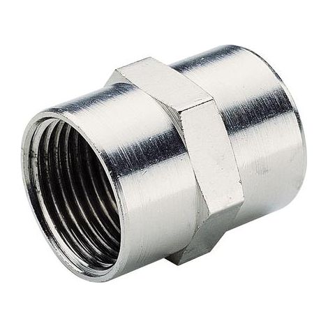 Manicotti Filettatura GAS Accessori in ottone nichelato, permettono la giunzione tra due filetti maschi uguali Filettatura G1