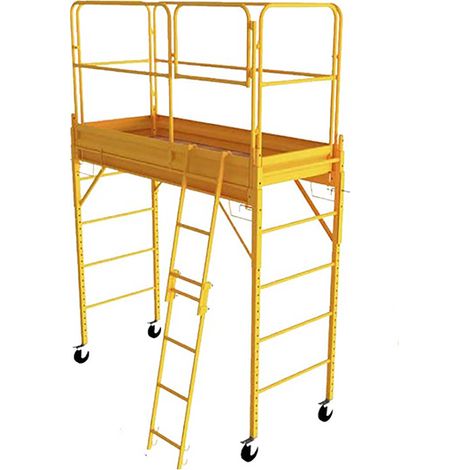 Trabattello mobile acciaio - Altezza di lavoro max 3.90m - 9901A0100/GC (1/4)