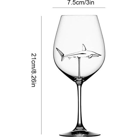 300-ml-Kelchglas, Haifisch-Weinglas, Kelche für Kaltgetränke, Champagnerkelch, Cocktailgläser, Whiskybecher, Party-Barzubehör (1/5)