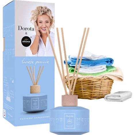Varitas aromáticas para el hogar Dorota & Aroma, aroma a ropa fresca, 100 ml (1/4)