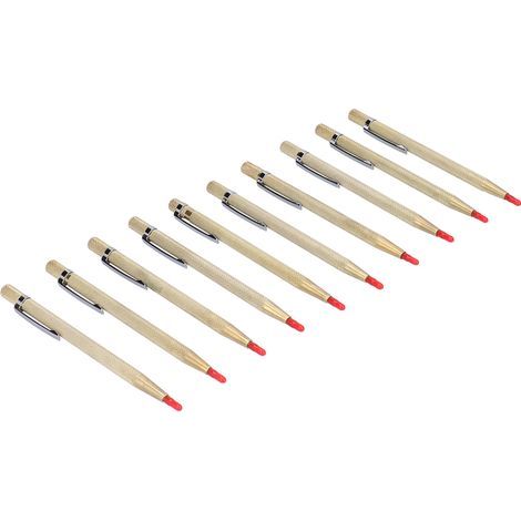 Aluminium-Gravierstifte, Wolframkarbidspitze, Markierwerkzeug für Keramik, Glas, Metall, Gold, 10 Stück (1/5)