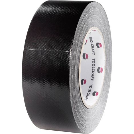TOOLCRAFT 54B48L20SC 54B48L20SC Nastro in tessuto Gaffer Nero (L x L) 20 m x 48 mm 1 pz.