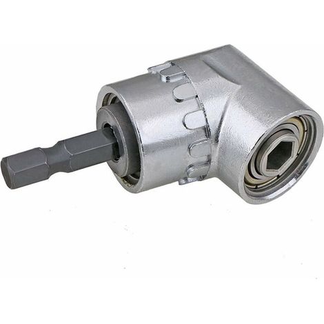 [JAMAIS UTILISÉ]Tournevis Porte-Adaptateur 105 Degrés Perceuses à Angle Droit Pilote et Tournevis Adaptateur Renvoi d'angle pour Visseuse Hexagonal 1/4 '' Accessoires pour Tournevis, 6,35MM