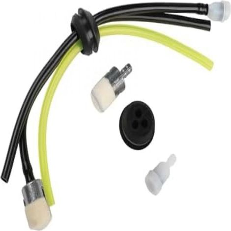 Kit Joint Reservoir Carburant - Tuyaux Caoutchouc 18/20 mm - Pour Debroussailleuse - 3 Tuyaux + Filtre