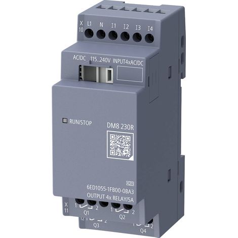 Siemens Logo 9 6ED1055-1FB00-0BA3 API - Module d'extension 115 V/AC, 115 V/DC, 230 V/AC, 230 V/DC (1/2)