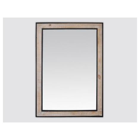Miroir rectangle en bois et métal 73x103cm (1/2)