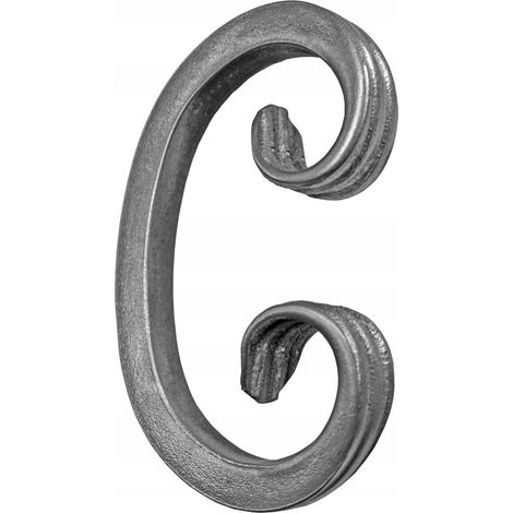 Elemento a spirale C elementi forgiati 10.405 10X10 H220XL128