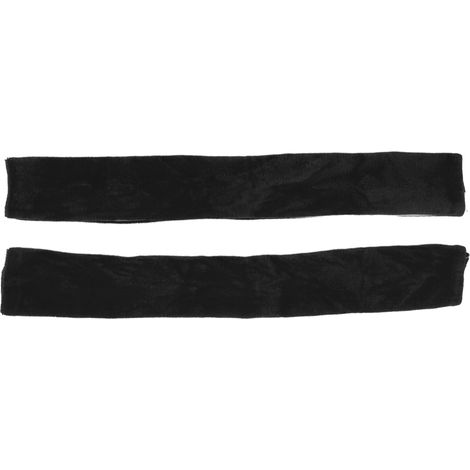 2PCS Housses de Poignée pour Réfrigérateur en Tissu Noir - Protection Lavable pour Lave-Vaisselle et Four à Micro-ondes
