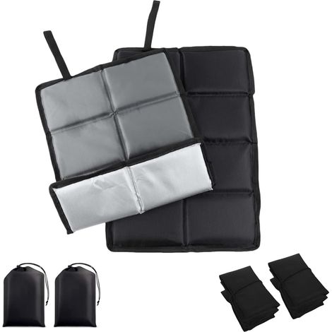 2 Pièces Tapis Siège Extérieur, Coussin de Siège Étanche,avec 2 Sacs de Rangement, Lavable en Machine, Adapté Aux Pique-Niques en Plein Air, À La Randonnée Et Au Camping (1/5)