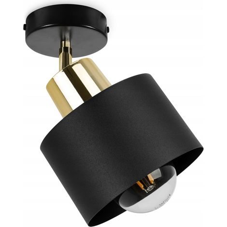 LÁMPARA DE PARED Y TECHO, LÁMPARA LED NEGRA