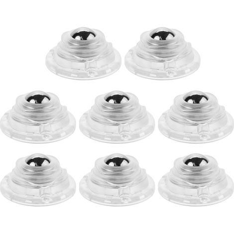 Mini Swivel Casters 4 Pieces 3 Balls Steel and ABS for