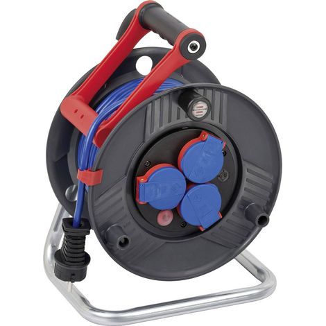 Brennenstuhl 1219850 Avvolgicavo 25.00 m Blu Spina schuko (1/5)