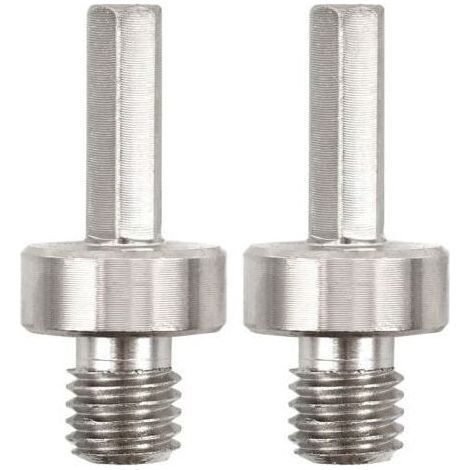 Diamantbohrer-Adapter – 2 Stück, M14-Gewinde auf 3/8-Zoll-Sechskantschaft, Diamant-Lochsägen-Adapter für elektrische Handbohrmaschinen (1/5)