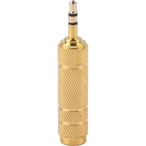 Adaptateur audio stéréo 3,5 mm mâle vers 6,5 mm femelle pour casque (1/5)