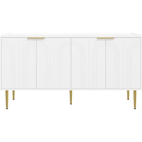 GagaBuffet moderne et simple, meuble de rangement, ensemble de buffet pour salon, 140L x 38B x 75H(cm) (1/5)