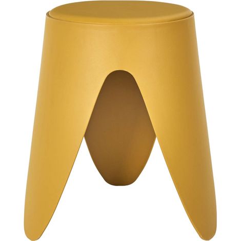 The Home Deco Factory – Tabouret d'appoint empilable en plastique PP – Diamètre 30 cm x Hauteur 46 cm – Poids léger 2,1 kg – Pour intérieur moderne