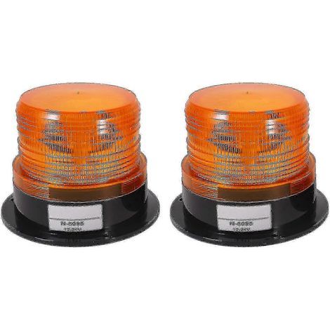 Feu de signalisation clignotant d'urgence 12 V/24 V à LED ambre pour camions en Europe (1/5)