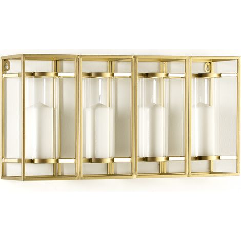 60x15x31 Glass / Glas / Gold Metall Candlestick Promotions / Accessoires und Geschenke für alle Stile, um zu Hause eine Note zu verleihen