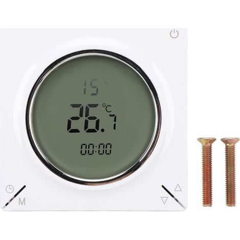 16A Digitaler Smart-Thermostat, LCD-Bildschirm, Temperaturregler für Zuhause mit Speicherfunktion zur Raumheizung (1/5)