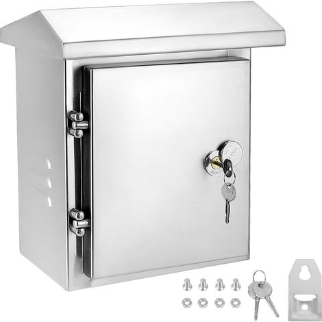 Coffret Electrique Etanche Exterieur - 32X25X16 cm - Acier Inoxydable 304 - Boîte Électrique Mural à Serrure (1/5)
