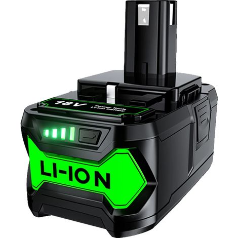 Batterie Ryobi P108, capacité 90/60Ah, Li-Ion rechargeable (1/2)