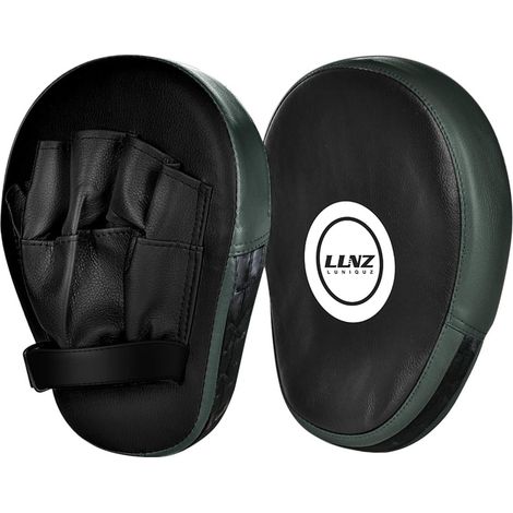 1 Paire de Pattes d'ours Boxe en Cuir Bouclier Courbe pour Boxe Taekwondo Muay Thaï MMA Cible Pad pour l'Entraînement de Sport de Combat (1/5)