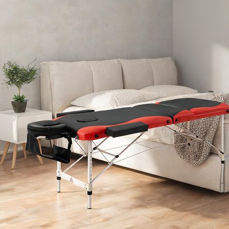 Appareil de massage coloris noir rouge 215 x 81 x 84 cm (1/5)