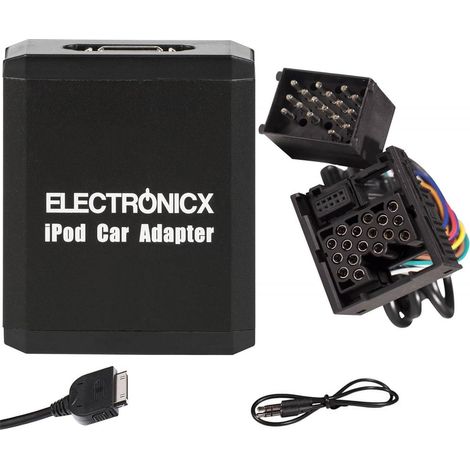 Adapter AUX iPhone iPad iPod CD Wechsler BMW, Mini, Land Rover Rundpin - Auto Radio Adapter iPhone iPad iPod - Versand DE (1/4)