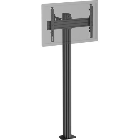 Support TV sur pied 32'' - 75'' Hauteur 175cm à visser noir (1/3)