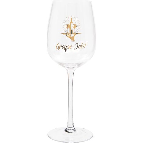 Verre à vin humoristique Grape Job 420 ml (1/3)