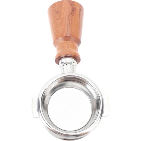58-mm-Siebträger ohne Boden, herausnehmbares Ultrafeinsieb, Hohlkonstruktion, Edelstahl, passend für Expobar E61, Siam Rosewood (1/5)