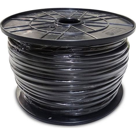 Avvolgicavo per tubo acrilico nero 1kv bobina grande 3x4mm da 100 m
