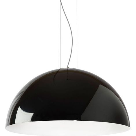 LUMICOM CASSIS Sospensione, 1XE27, max 42W, metallo, nero /bianco, D80cm