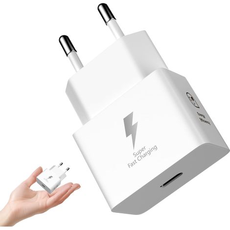 25W Chargeur USB-C pour S26 S25 S24 S23 S22 A17 A56 Blacnc (1/5)