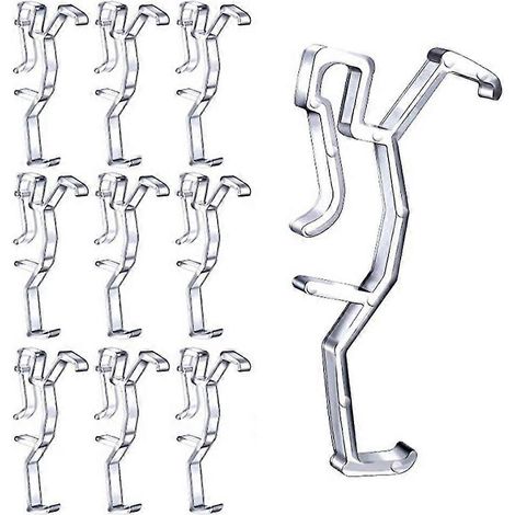 Clips de fixation transparents en plastique pour cantonnière de store, stores horizontaux en imitation bois et en bois. (1/5)