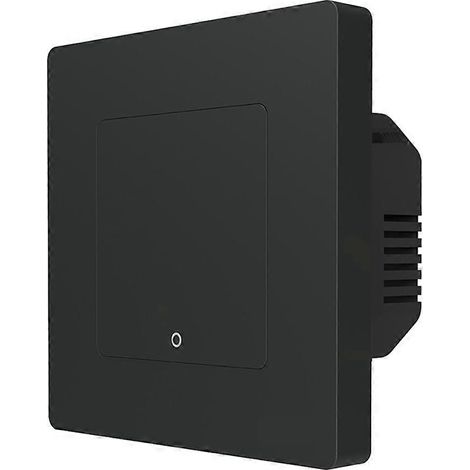 Interrupteur connecté Tuya WiFi Smart Life, compatible avec l'application Smart Life et contrôlable à distance, noir et gris. (1/5)