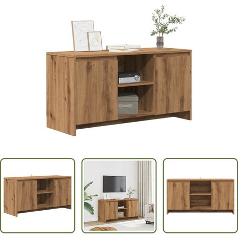 Holzwerkstoff - TV-Schrank Artisan-Eiche 102x37,5x52,5 cm Holzwerkstoff (1/5)